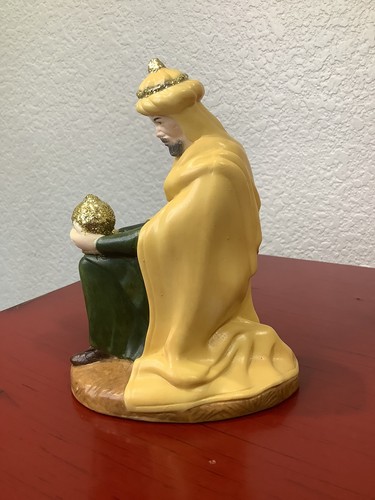 DE COLECCIÓN MOLDE HOLANDÉS Belén Arrodillado Hombre Sabio Rey Cerámica 1982 ~BONITO~ - Imagen 5 de 7