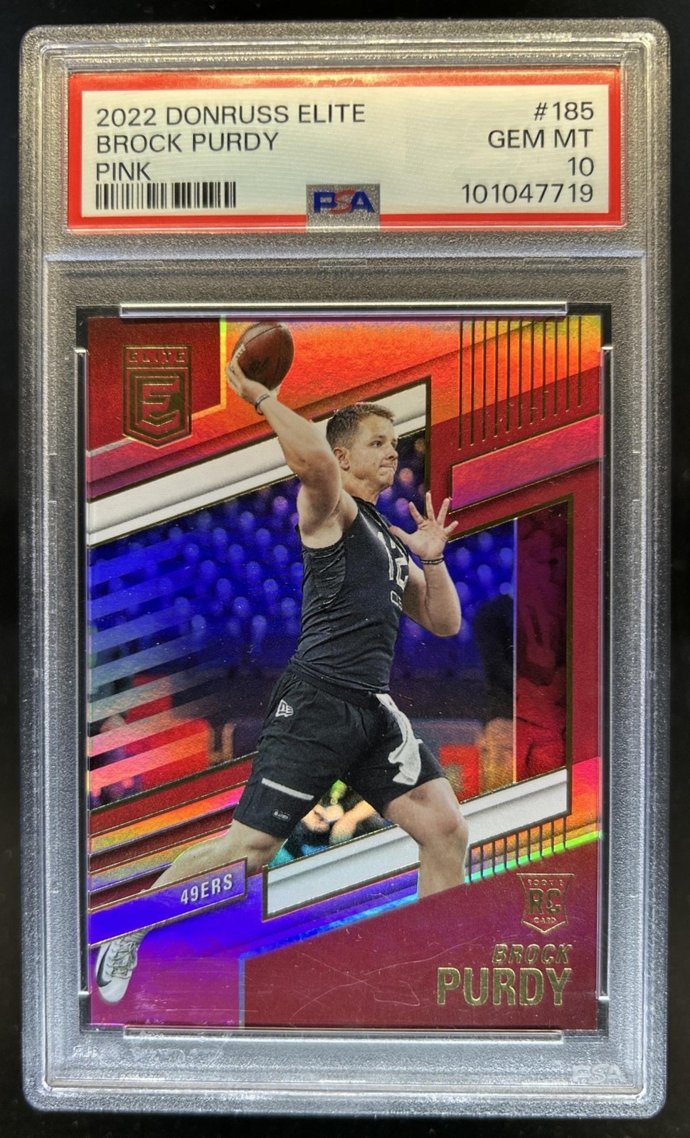 Brock Purdy Panini Donruss Elite #185 Pink