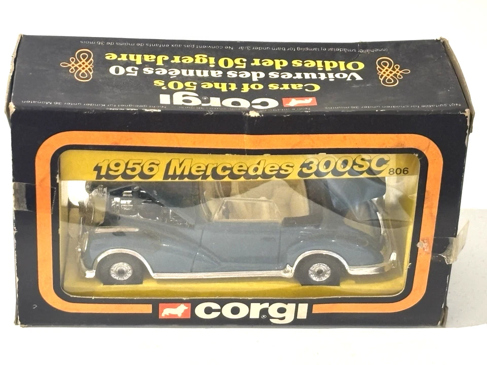 Mercedes-Benz 300SC modelo de coche Corgi 1956 fundido a presión 1,35 sin usar, en caja como nuevo B4 Foto 2 de 4