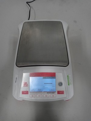 OHAUS AX5202 High Accuracy Top Loading, 5200g, 9-1/64in L 36TW49 w/ Power Cord