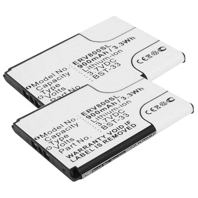 2x Ersatz Akku für Sony Ericsson Aino K790i W850i T715 K800i W705 P900i 900mAh