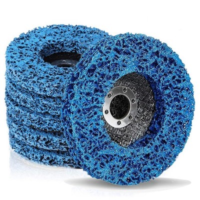 6 Stück Streifenscheiben Abisolierscheibe 115 mm 4,5 Zoll robuste Poly Lackentfernungsscheibe