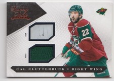 2010-11 Panini Luxury Suite Dual Jerseys Sticks Cal Clutterbuck /100 Minnesota
