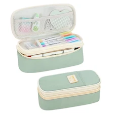 Pencil Case for Girls Kids Teens Adults Big Pencil Bag with Zipper Big Pen Po...