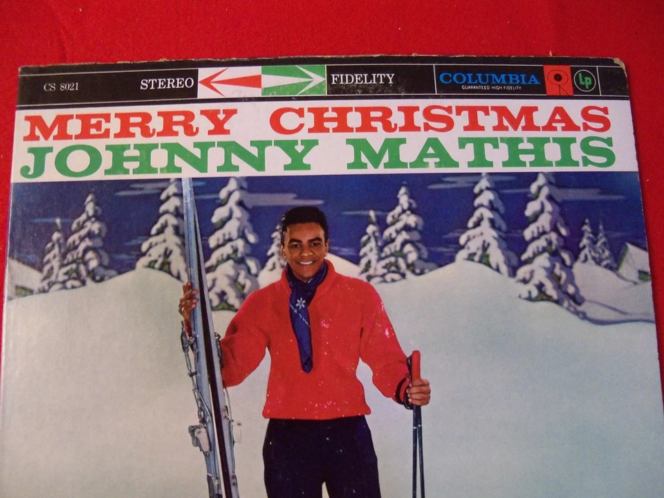 JOHNNY MATHIS HOLIDAY COLUMBIA LP "MERRY CHRISTMAS" ON CLASSIC VINTAGE VINYL! - Image 3 of 4