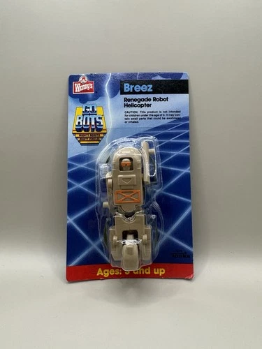 Go Bots BREEZ Renegade Robot Tonka Wendys Helicopter 1986 Sealed