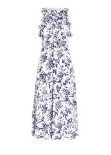 Zimmermann Frilled Picnic Midi Dress in Blue Bird Toile Size 2 / AU 12