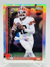 2025 Topps Chrome Refractor Shedeur Sanders RC #315 Browns Rookie