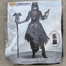 Womens Voodoo Magic Day of the Dead Halloween Carnival Fancy