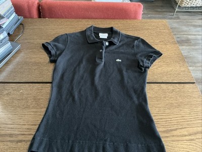 Lacoste women s Black Button Up Polo Size 36