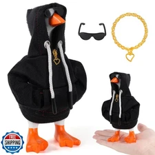 linastu 6 Set 7inch Desk Goose Outfits, Mini Desktop Goose Clothes Desk Goose