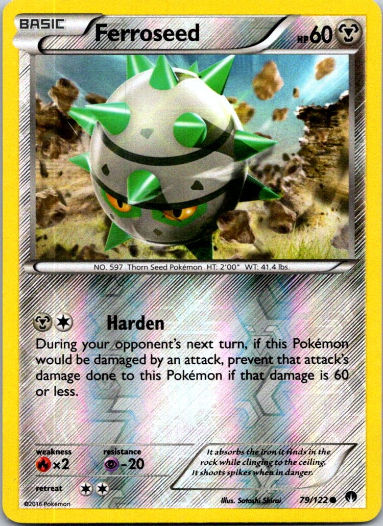 Ferroseed Reverse Holo Common XY - BREAKpoint 79/122 LP