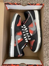 Nike Dunk Low Retro PRM Graffiti Black/Tumbled Grey Red Leather DM0108-001 2022
