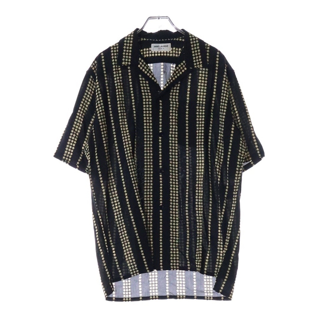 Camicia SAINT LAURENT PARIS 19SS Star Stripe Rayon collo aperto manica corta usata 7