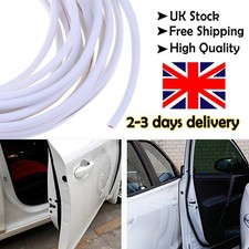 5M Car Door Auto Edge Protector Strip Trim U Shape Guard Seal Rubber white UK