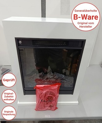 B-Ware - KAMINIO Elektrokamin KALLE - Elektrischer Standkamin - Weiß
