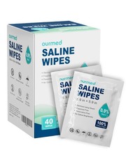 Ourmed Saline Sterile Baby Wipes 40 Count