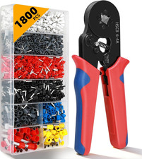Ferrule Crimping Tool Kit - 1800PCS Wire Ferrules AWG 23-7 with Self-Adjusting
