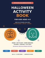Halloween Malbuch FüR Kinder 4-8 Jahre: RäTsel, Ausmalen, Englisch-Spanisch