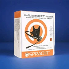 Spracht HS2018 ZuM Maestro DECT Monaural Over The Head Headset - Black New