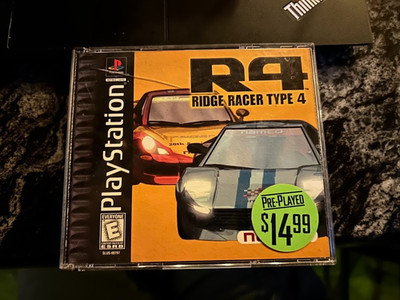 Playstation PS1 R4 Ridge Racer Type 4 Video Game Blockbuster Game