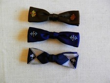 Vintage Men s Clip-On Bow Ties Lot of 3 Royal Brand