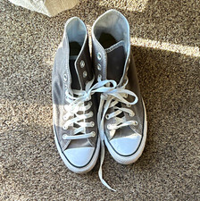 Converse Chuck Taylor All Star High Top Sneaker Gray/White Lace Up Women  s sz 9