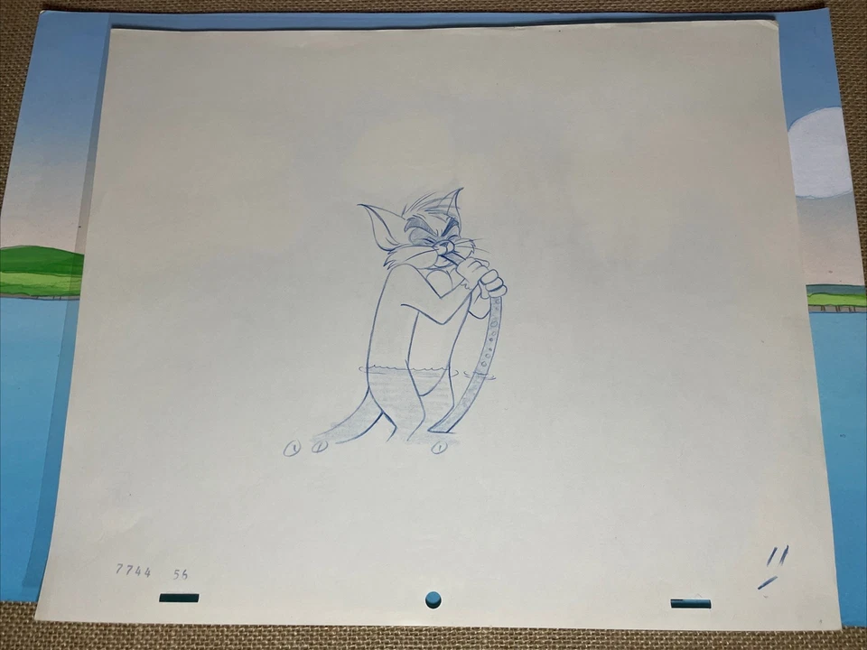 TOM AND JERRY Animation Cel CHUCK JONES 1960s Looney Tunes Production Art I24 - Image 3 of 4