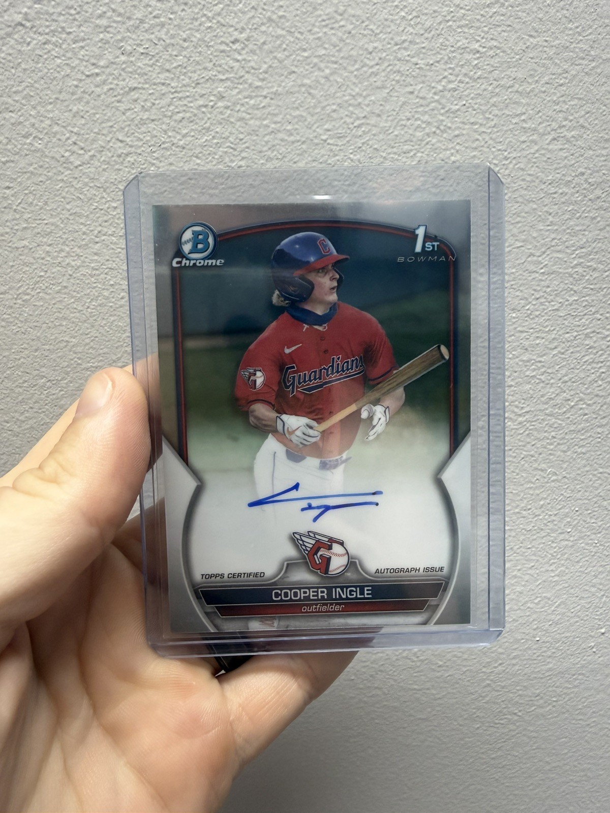 2023 Bowman Draft Cooper Ingle Chrome Auto 1st Prospect #CDA-CI - Guardians