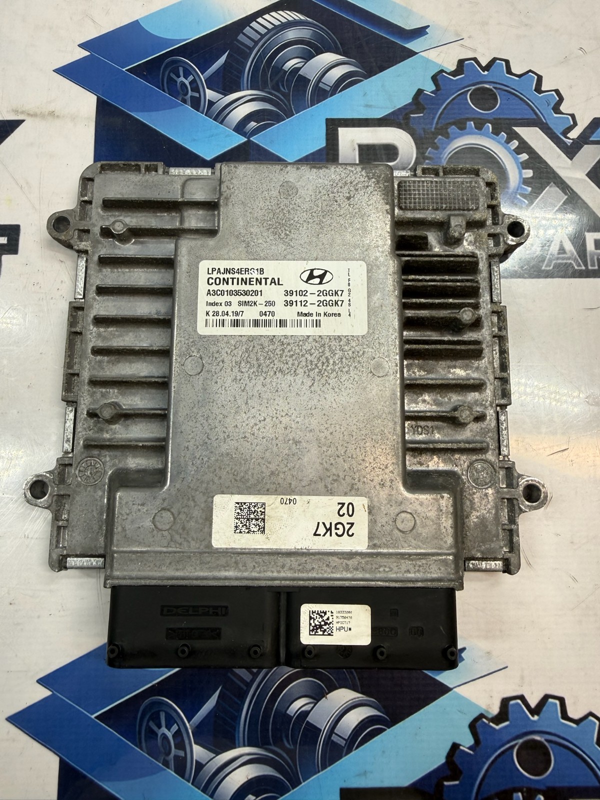 2018-2019 Hyundai Sonata Engine Computer Control Module ECU EBX 391022GGK7 OEM