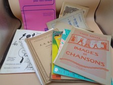 MUSIQUE Lot de 14 partitions / Chants, piano