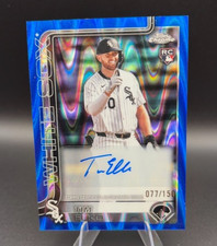 Tim Elko RC - 2025 Topps Chrome #AC-TEO AUTO Blue Raywave /150 - White Sox