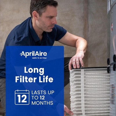 Whole House Air Purifier Filters 20x25x4 - MERV 13, Allergy Reduction Duo
