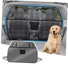Foldable Dog Car Barrier One-Piece Design, 51.2" Wide Dog Car Divider Back 