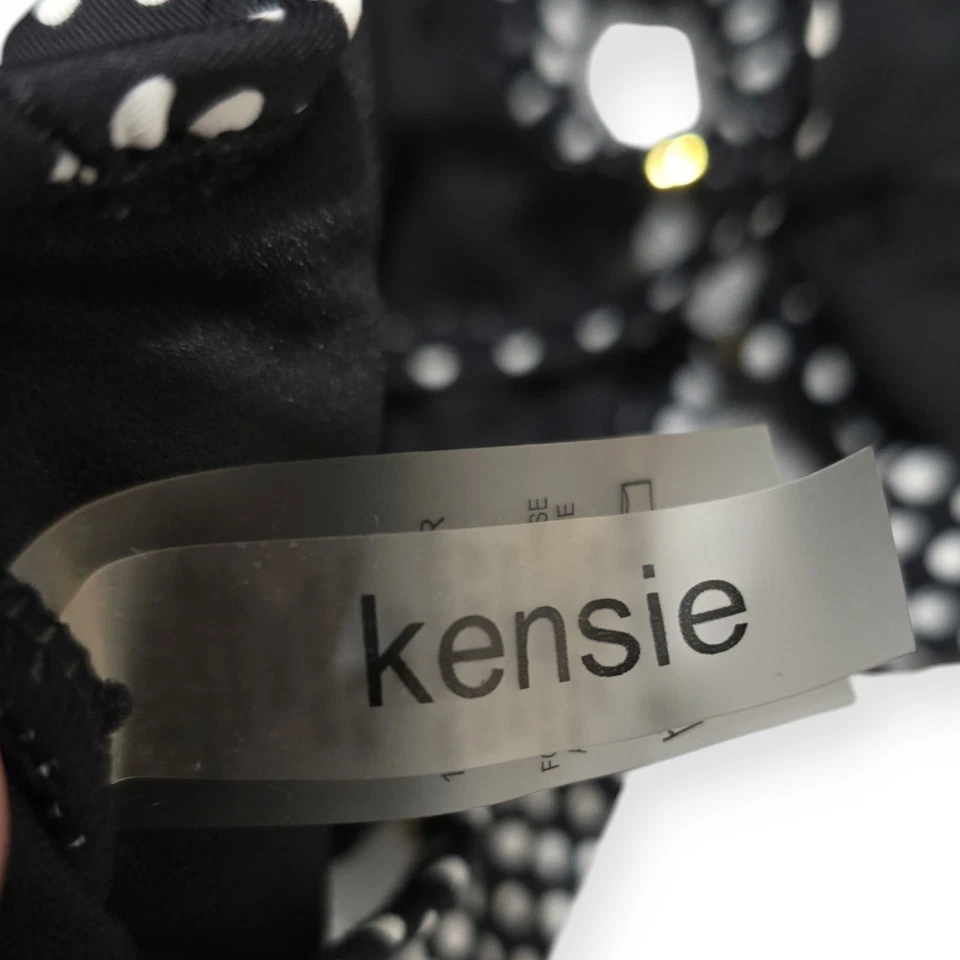 Biquíni Kensie tamanho grande costas e bolinhas brancas 2 peças recorte clássico praia  - Imagem 3 de 4