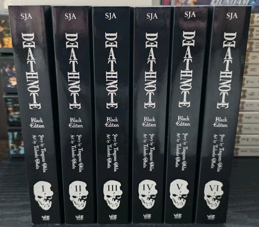 Manga Death Note Black Edition Vol 1-12 Complete Set 6 Books English