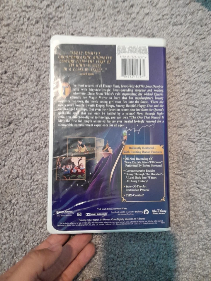 Snow White And The Seven Dwarfs vhs - Image 3 of 4