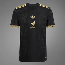 adidas Mexico Gold Jersey Black JF2639 Size S (SMALL)