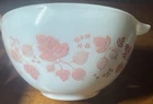 Vintage PYREX Pink Gooseberry 441 Double Spout Cinderella Mixing Bowl 1.5 Pint