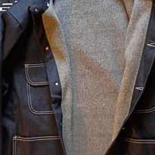 Bob Barker Company Inc. Men's Black Lined Work Jacket 3XL Snap Closure Pockets