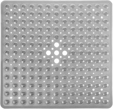Non-Slip Shower Bathtub Mat 21x21 Inch with Suction Cups Drain Holes New