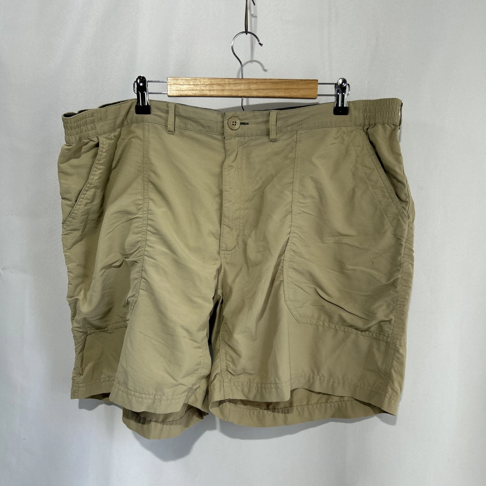 Vintage Patagonia Shorts Mens Sz XXL Tan Beige Nylon Outdoors Hiking