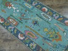 Turkish Oushak Rug,Geometric Multicolored Area Rug,Handmade Bohemian Rug 2.7x6 — photo 9