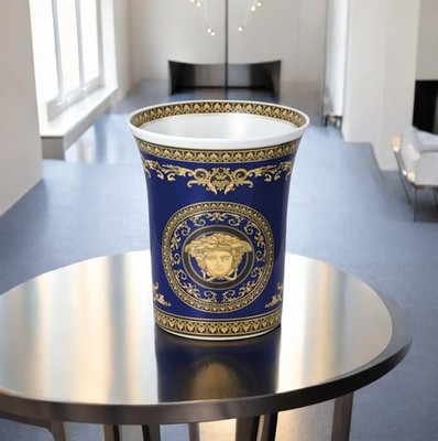 VERSACE Rosenthal MEDUSA MEDUSA BLUE Vase 14091-409620-26018 | eBay