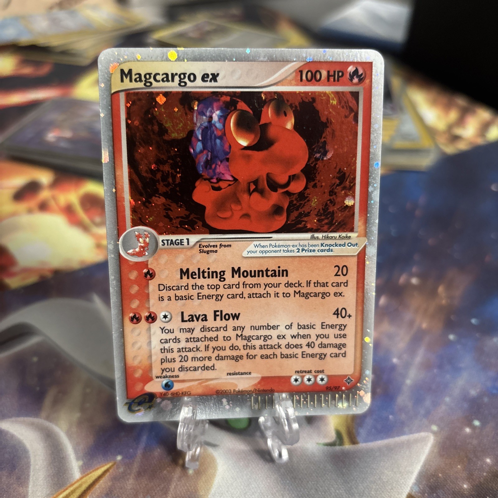 Pokemon Tcg Magcargo ex 95/97 Dragon Holo NM