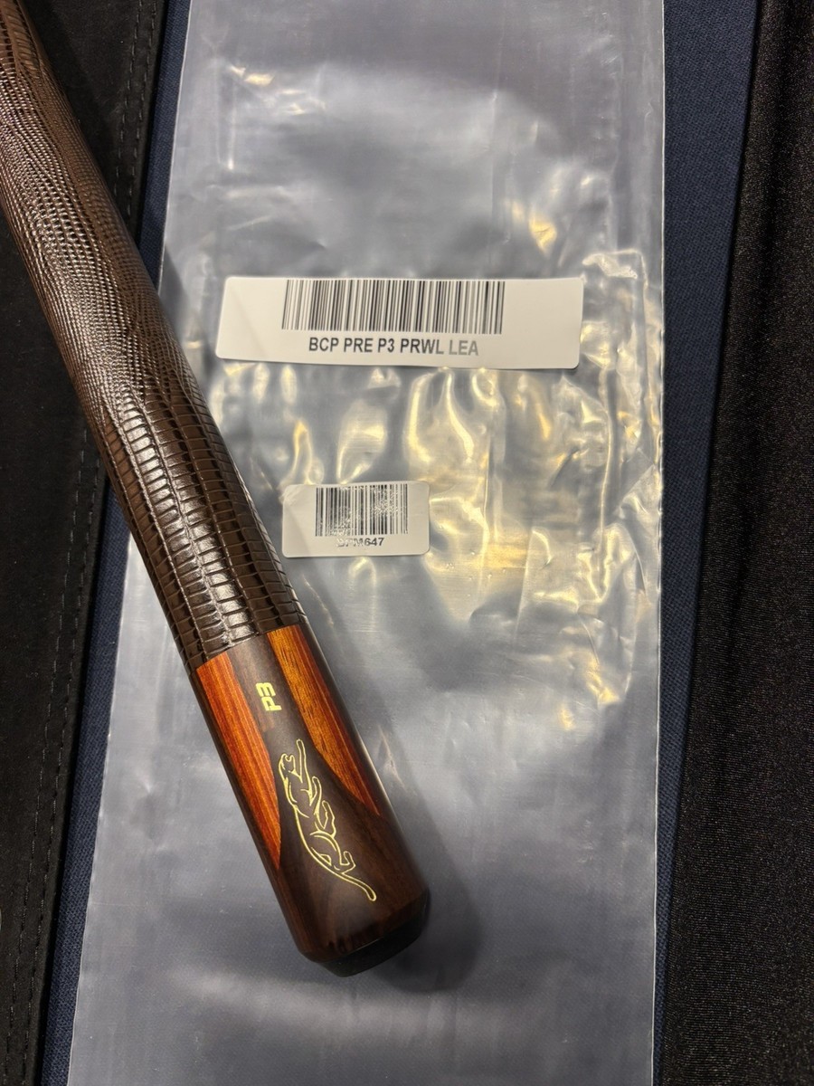 Predator P3 Prowler Pool Cue w/Lizard Grain Leather Wrap. Butt