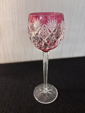 Verre Rohmer couleur rouge modèle Florence  cristal Saint Louis