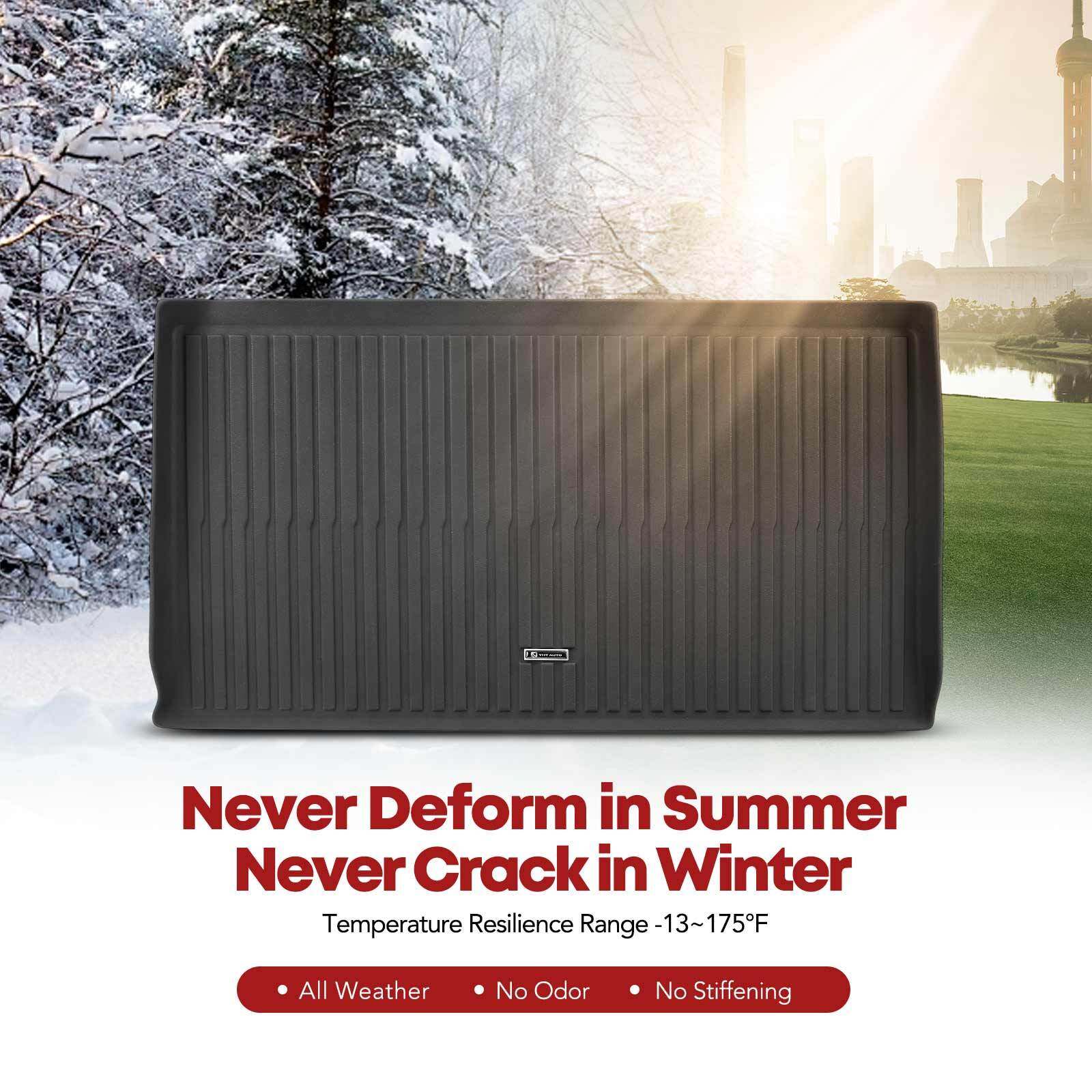 Rear Trunk Black Cargo Liner for Ford Expedition Lincoln Navigator 2007-2017 TPE