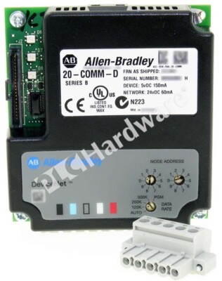 Powerflex Devicenet Adapter Allen Bradley 20-COMM-D Series B PowerFlex DeviceNet Communication ...