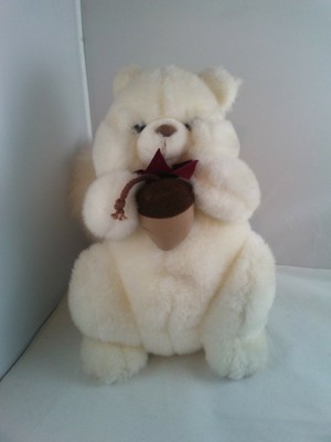 white squirrel stuffed animal